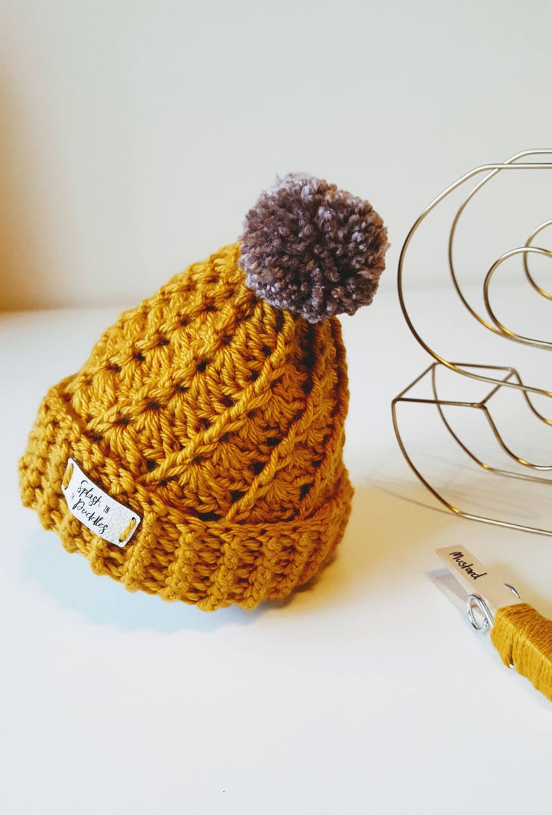 Ladies Winter Handmade Pom Pom Woolly Hat / Crochet Hat / Etsy