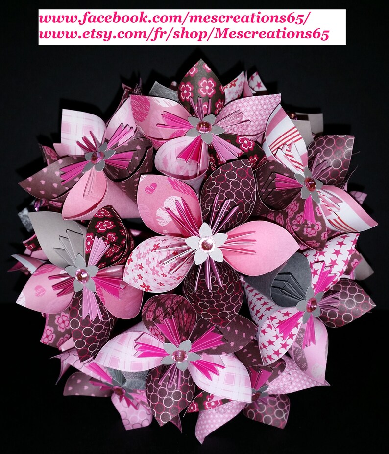 Example 15 origami paper Flower Bouquet