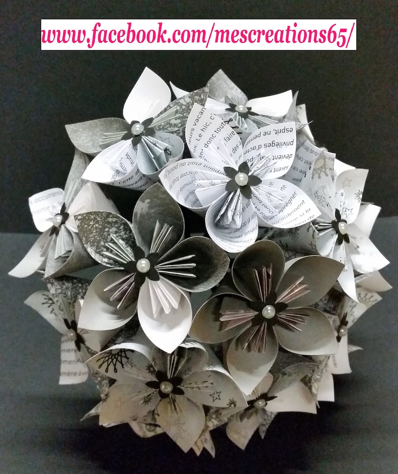 Example 15 origami paper Flower Bouquet