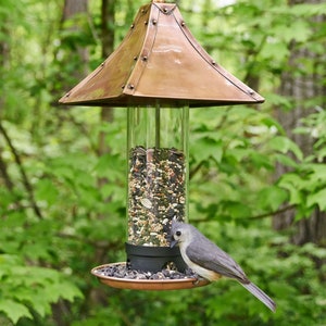 Pagoda Style Pure Copper Bird Feeder by Good Directions