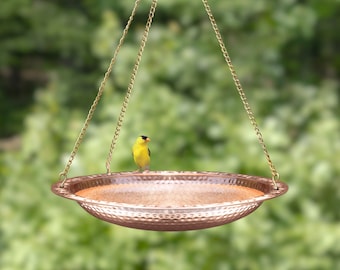 Pure Copper 18" Hanging Bird Bath