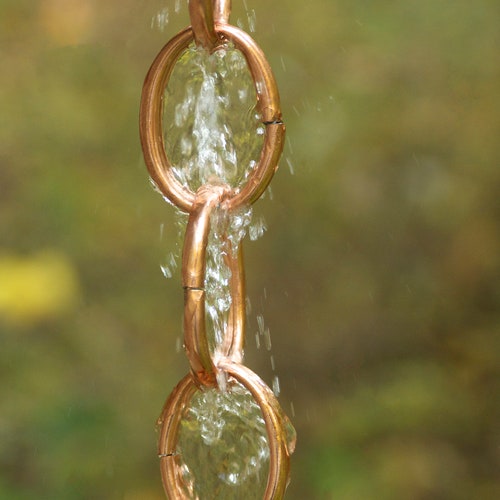 Pure Copper Rain Chain Gutter Clip Funnel Adaptor Etsy