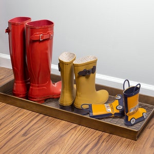 Double Boot Tray with Stand