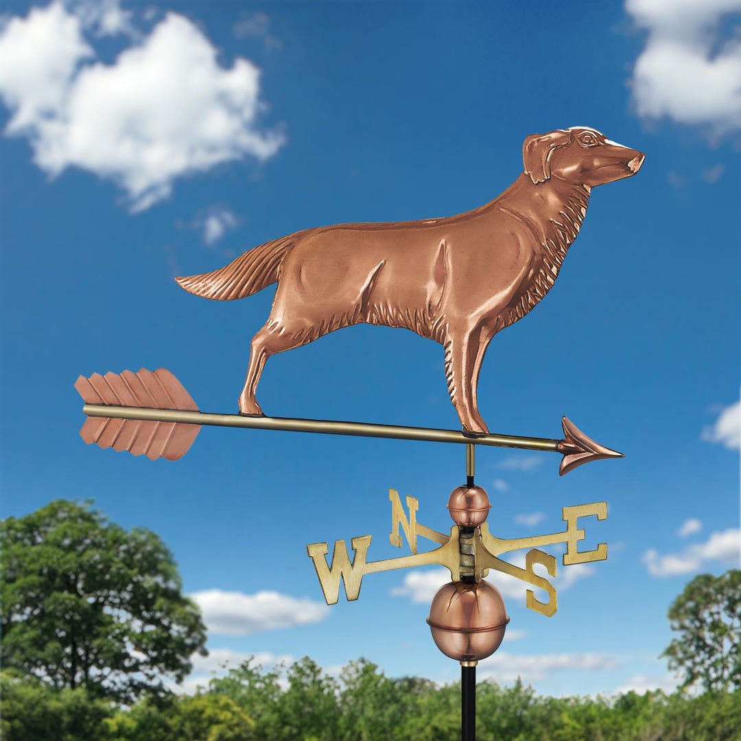 Retriever Silhouette Steel Weathervane