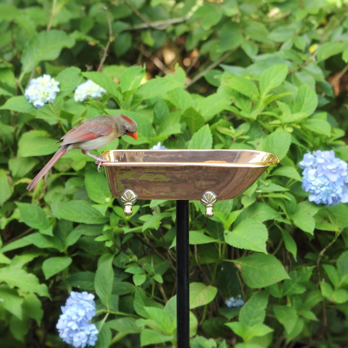 SplishSplash Bird Bath Polished Copper by Good Directions Etsy