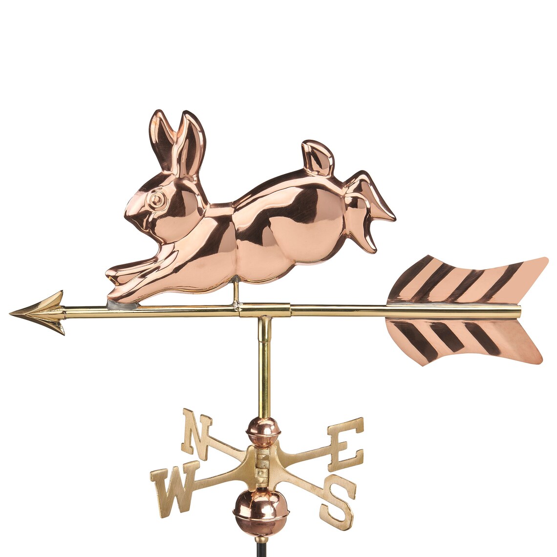 Rabbit Garden Weathervane Copper With Roof Mount or Garden Etsy