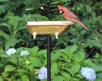 Splish-Splash Bird Bath - Polished Copper