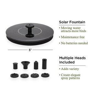 Pure Copper 13" Hanging Bird Bath Birdbath w/ Fountain
