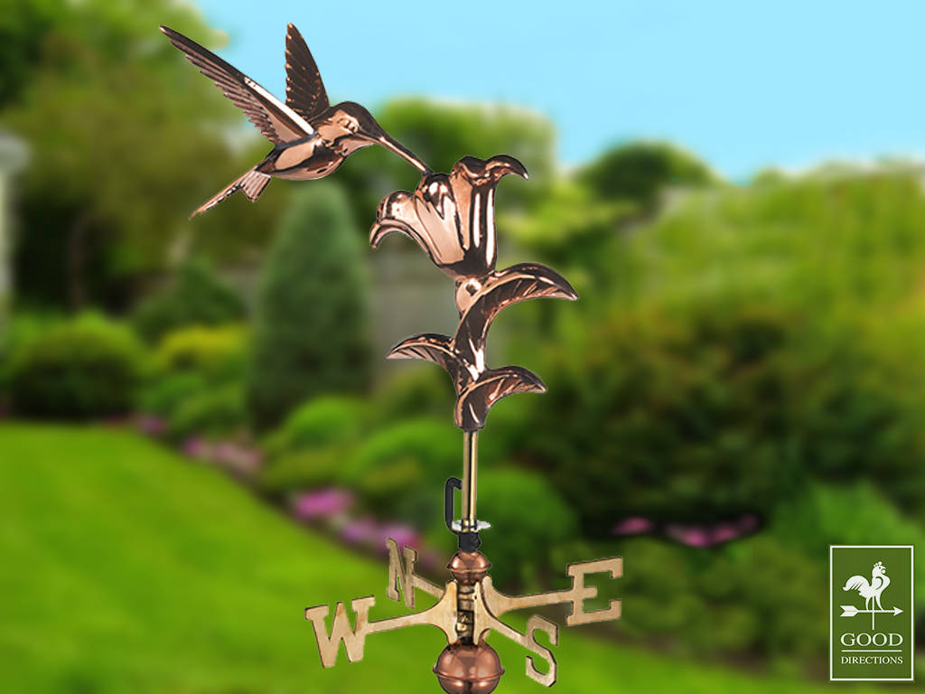 Hummingbird Weathervane Pure Copper With a Roof Mount or Etsy