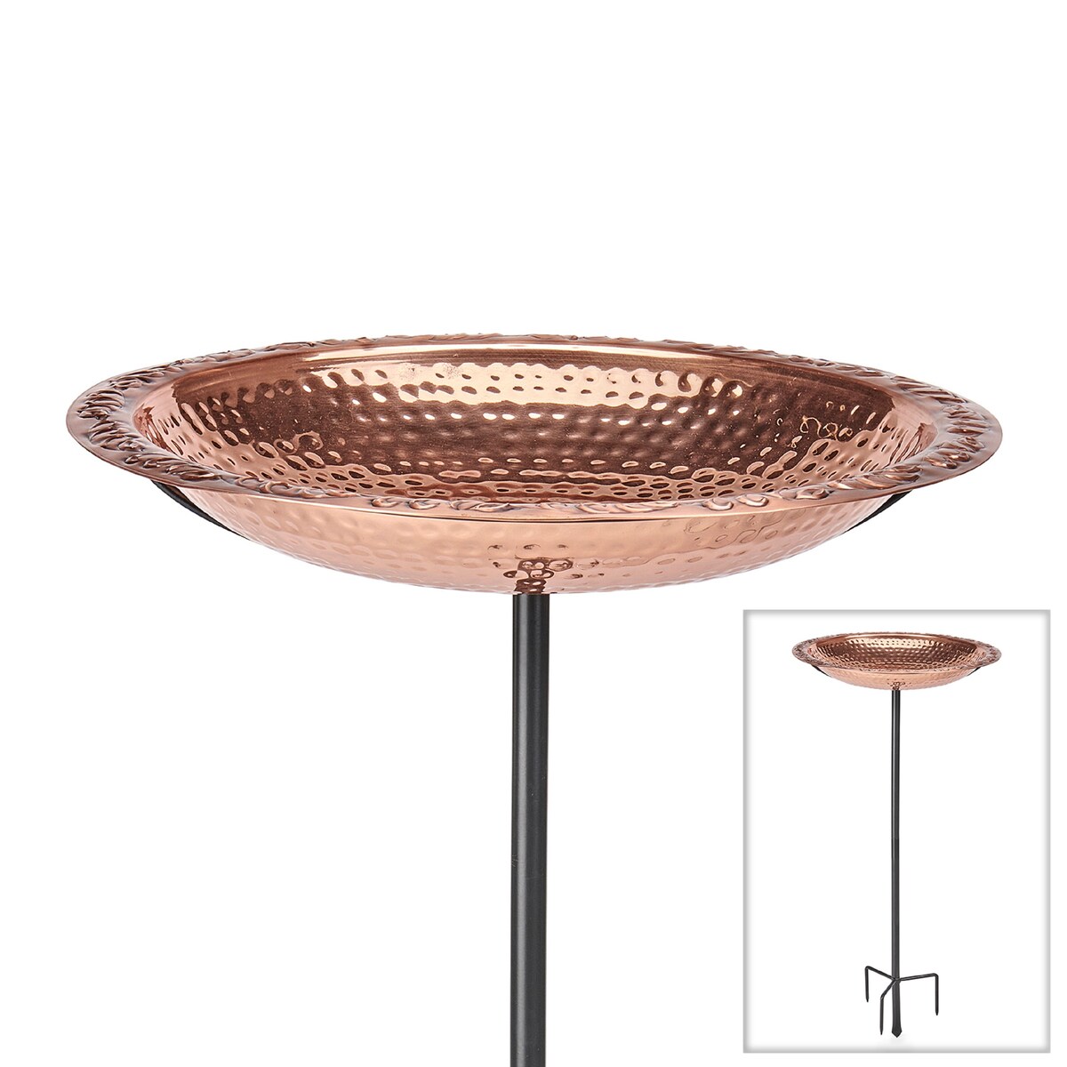 Pure Copper 18" Bird Bath on Garden Pole - Etsy