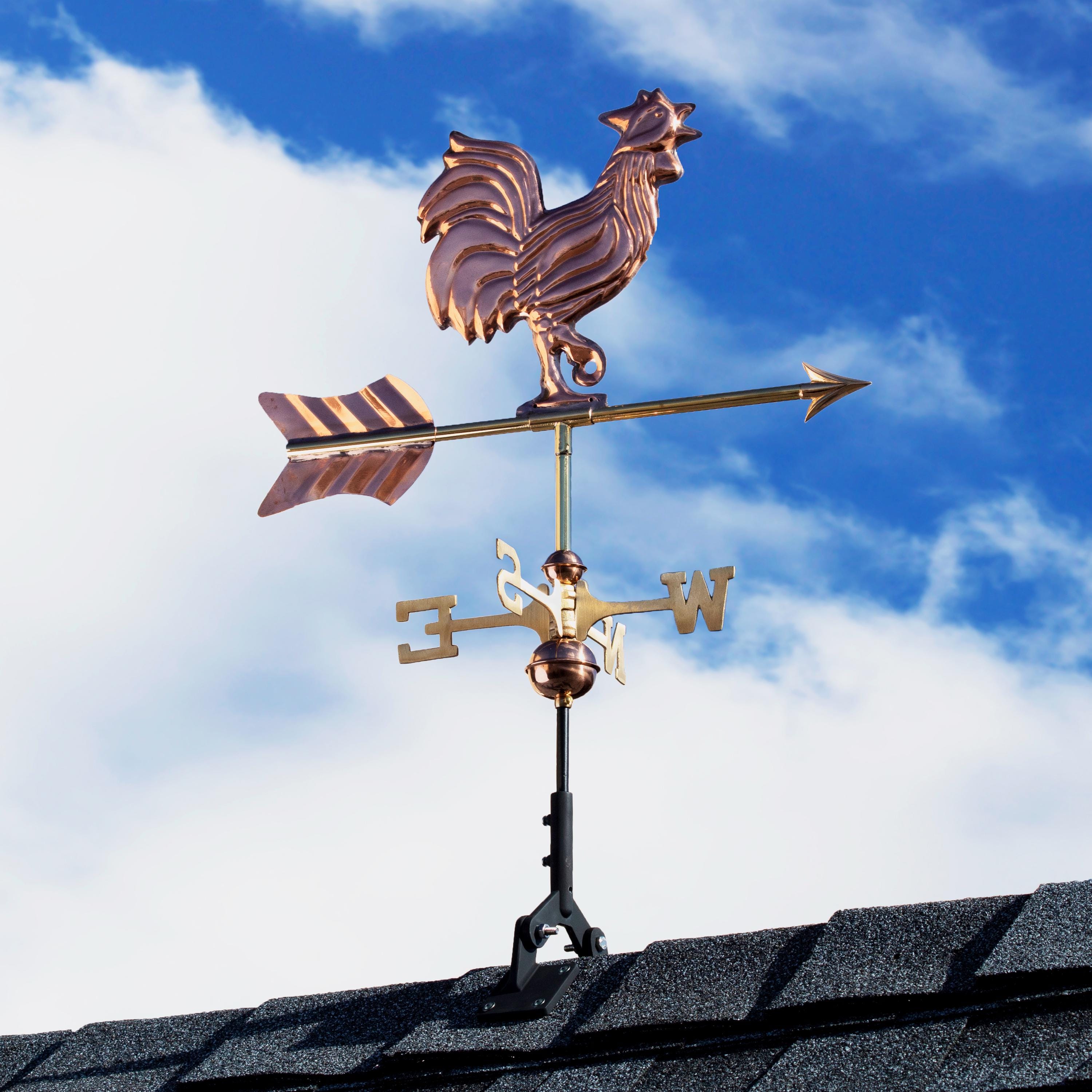EZ Vane Mule Weathervane - Post Mount, Wind Cups, Antique