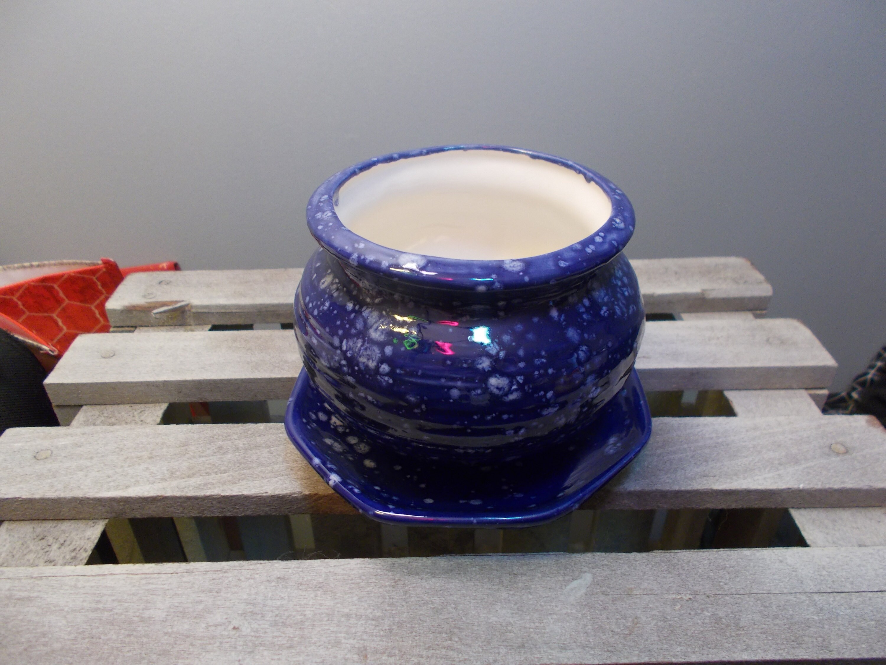 Ceramic Flower Pot with Drip Tray Etsy