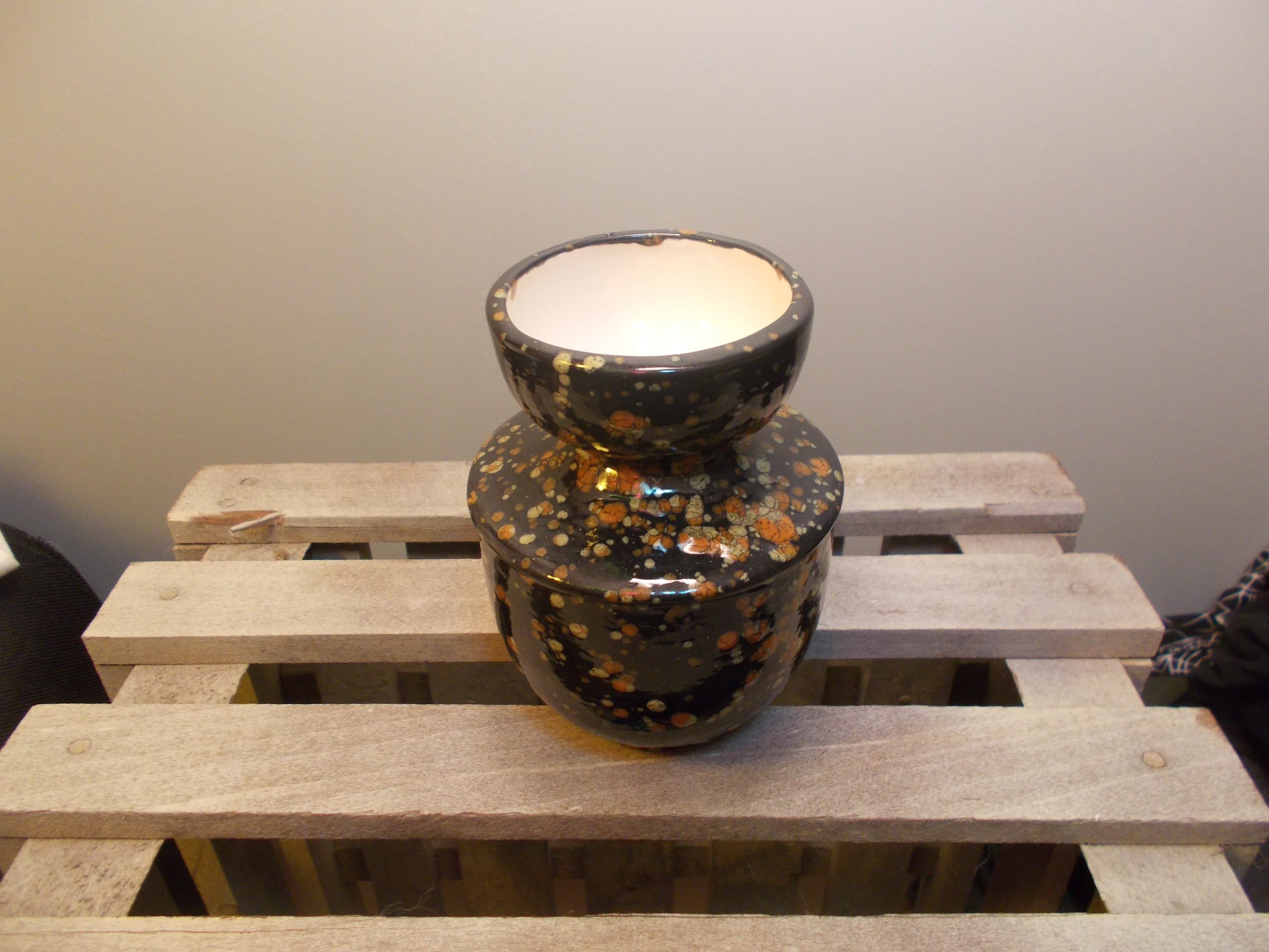 Ceramic Bulb Forcing Vase Etsy