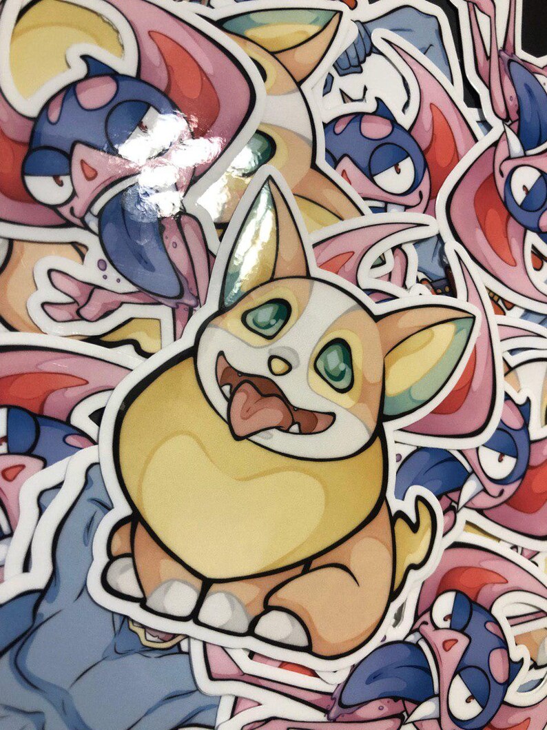 Pokemon Vinyl Sticker Etsy