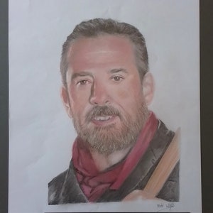 Negan - The Walking Dead original portrait