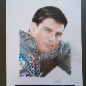 Tom Cruise original portrait drawing