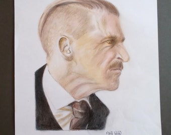 Dibujo de retrato original de Arthur Shelby