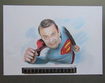 Dessin de portrait au super haricot