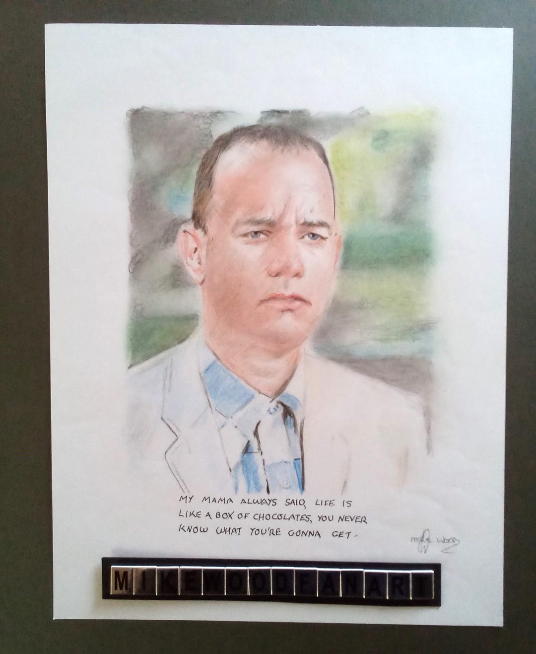 Forrest Gump Portrait Drawing - Etsy