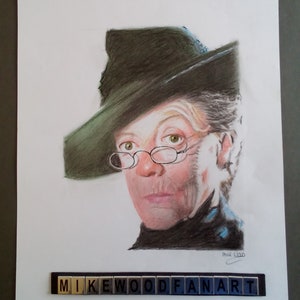 Minerva McGonagall portrait drawing