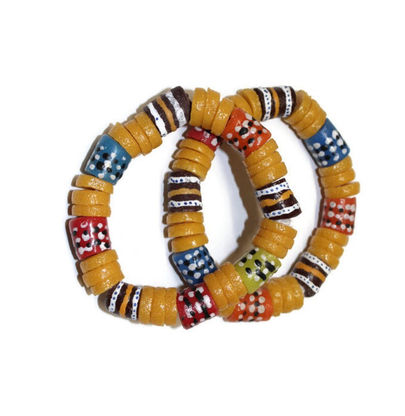 Ghana Beads African Bracelets Men Jewelry Women's - Etsy
