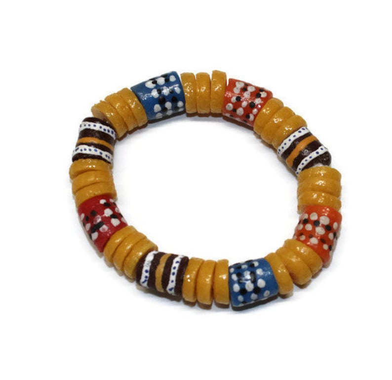 Ghana Beads African Bracelets Men Jewelry Women's Etsy