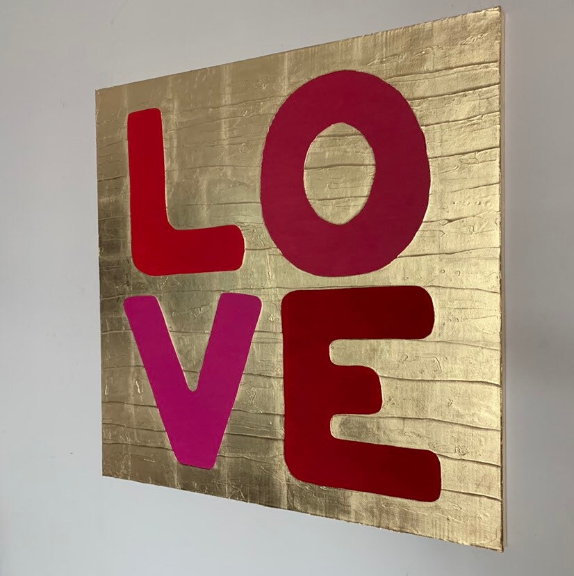 Bedroom Art Decor Love Art Love Painting Love Wall Decor Etsy