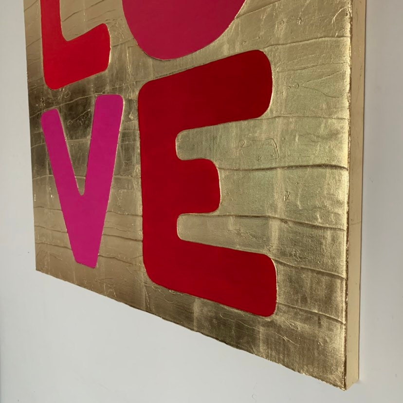 Bedroom Art Decor Love Art Love Painting Love Wall Decor Etsy