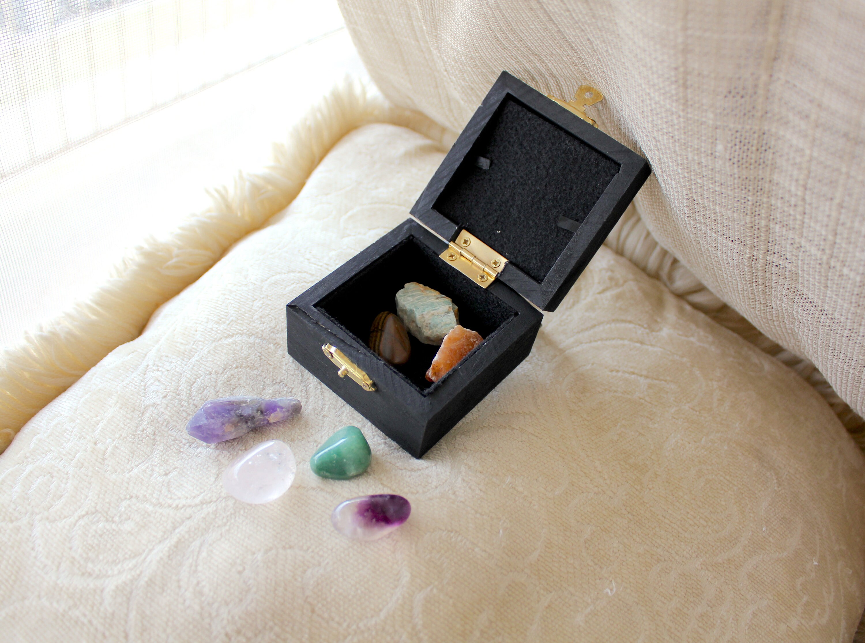 Crystal gift box crystal gift set gemstone valentines Etsy