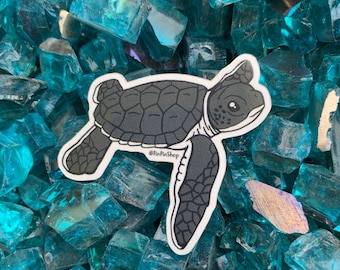 Green sea turtle sticker - Donation Item