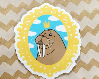 King Walrus sticker