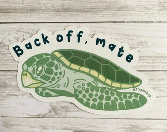 Flatback sea turtle sticker • Donation InWater Research