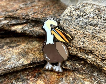 Pelican enamel pin