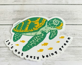 Green sea turtle sticker • Donation InWater Research