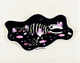 October 2025 Patreon • Whale fall sticker