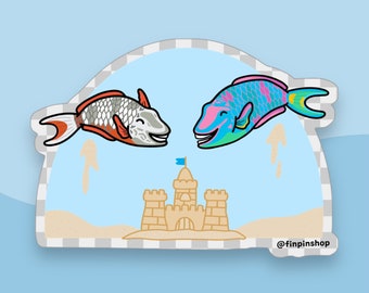 April 2024 Patreon Stoplight Parrotfish Sticker