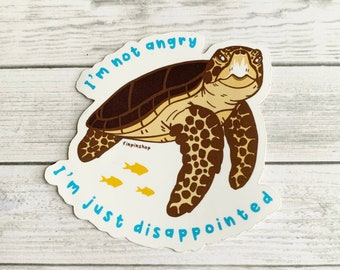 Loggerhead sea turtle sticker • Donation InWater Research