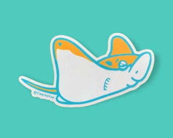 Longheaded eagle ray April Patreon sticker