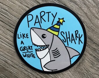 Party Shark sticker