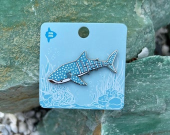 Whale shark enamel pin - Donation Item