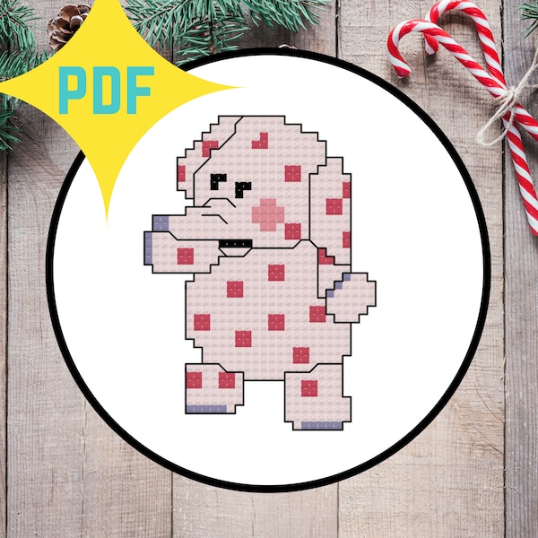 Elephant from Island of Misfit Toys Rudolf Cross Stitch PATTERN DOWNLOAD