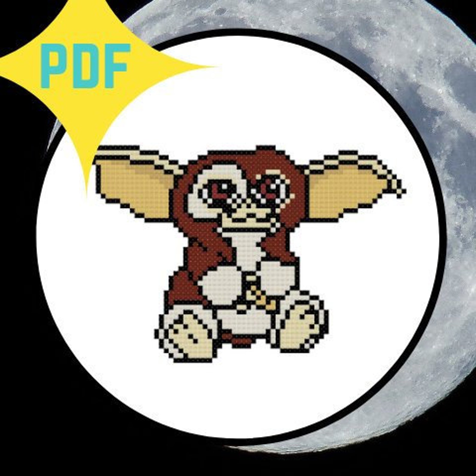Gizmo Gremlins Cross Stitch PATTERN DOWNLOAD - Etsy