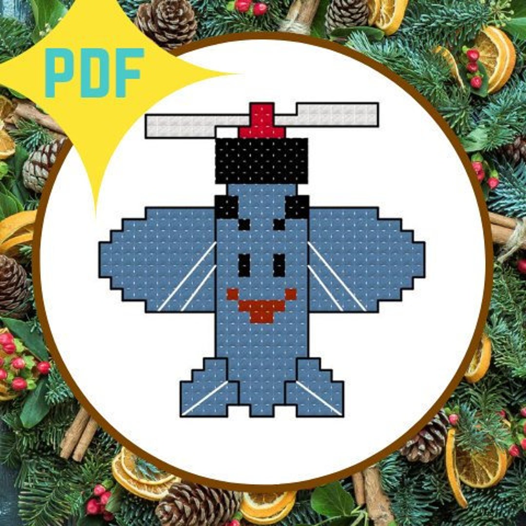 Airplane From Island of Misfit Toys Rudolf Cross Stitch Etsy