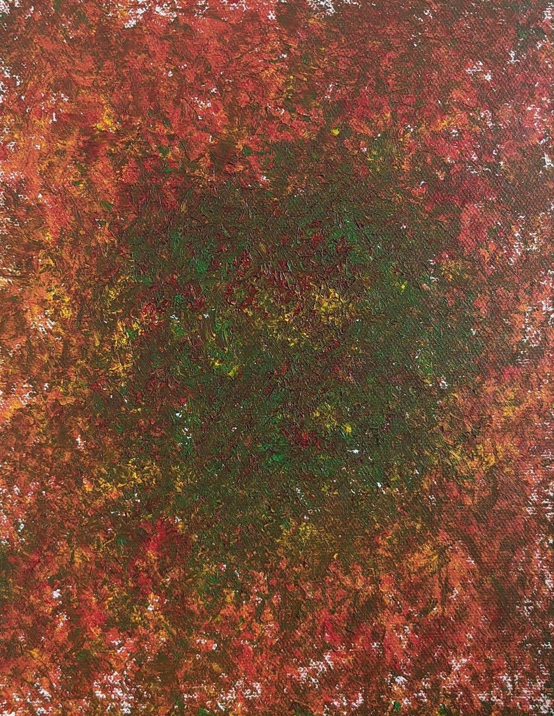 8x10 abstract oil painting; spruce up your home office or buy as a housewarming gift; hang on the wall or decorate your desk; free shipping