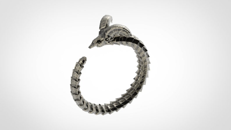 Stackable Skull Silver Ring