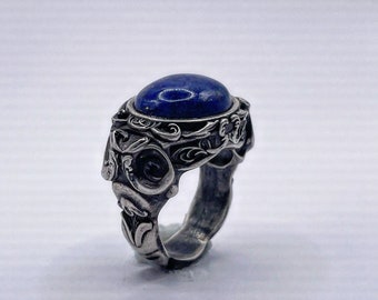 Barocker Lapis Lazuli Herrenring