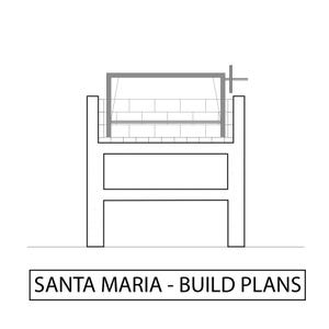 Planer för Santa Maria Base Construction Medium Stor Enkel Grill