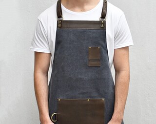 Grembiule Unisex Con Stampa Bassotto | Tasche Frontali, Per Cucina, Giardinaggio, Pittura, Taglia Unica, Bianco