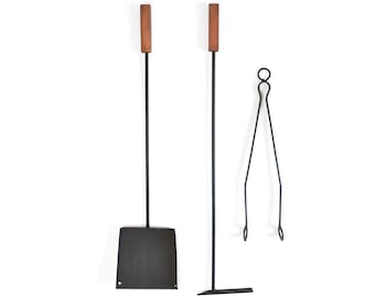 Fireplace BBQ Pit Tools Set Fire Poker Shovel | Blacksmith Made