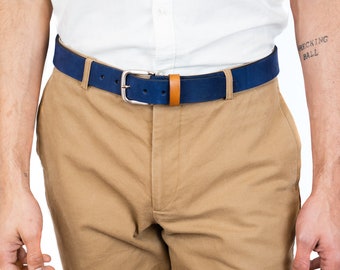 Cintura Polo in pelle di prima qualità / Cintura Polo in pelle conciata al vegetale fatta a mano / Cintura unisex